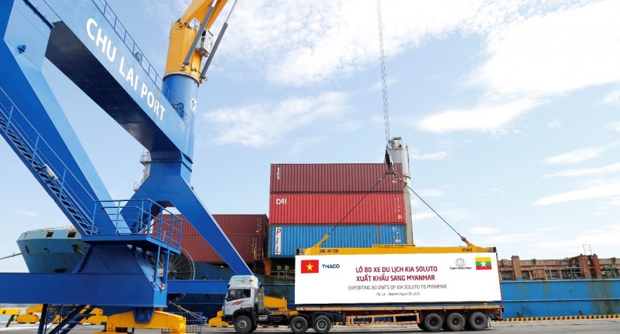 THACO ships 80 Kia Soluto cars to Myanmar